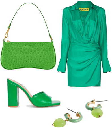 une tenue vert