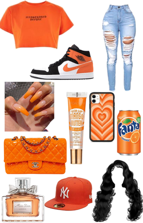 orange outfit 🍊🧡🍑
