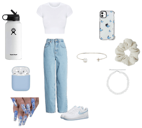 Aesthetic blue outfit!