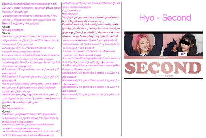 Hyo 'Second' ft. ARA of aespa Lines