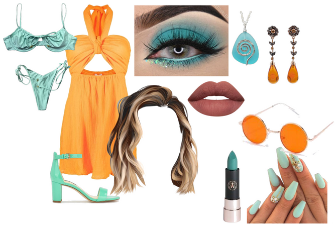 Teal and Tangerine