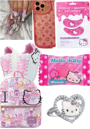 for my  cuz  kassidy  she loveee hello kitty 💕💕and I love it to 💕💕💕💕💕