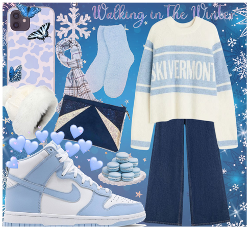 Winter in Warmth: Blue Outfit Challenge