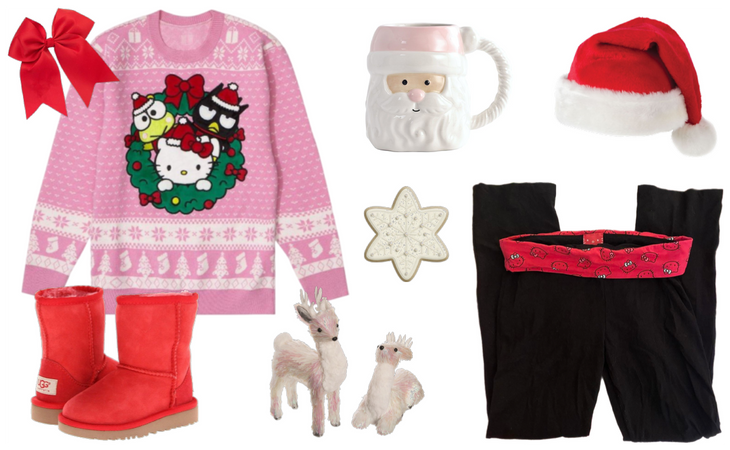 sanrio christmas at home fit