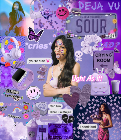 Olivia Rodrigo sour collage