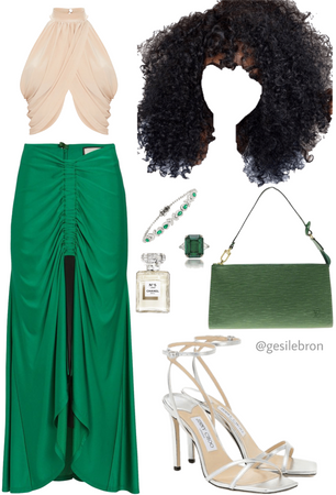 | Green Split Skirt Dream