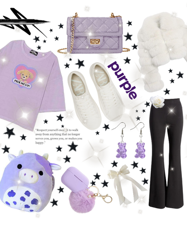purple white and Black🐰💜🤍🖤