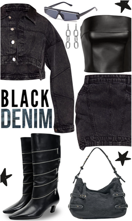 black denim