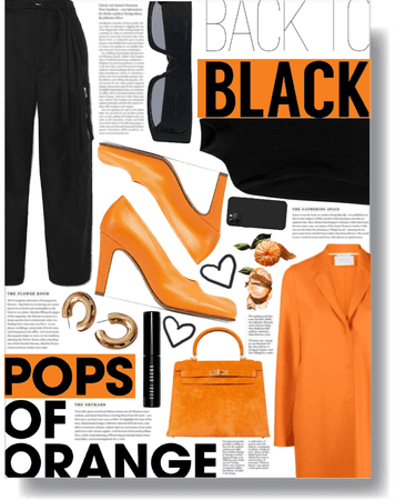 pops of black & orange 🖤🧡