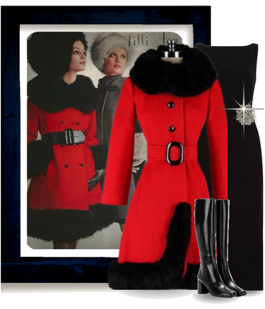 Coats and Boots Challenge: Red and Black