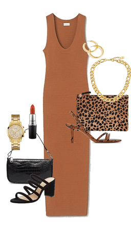 brown dress with diff night options
