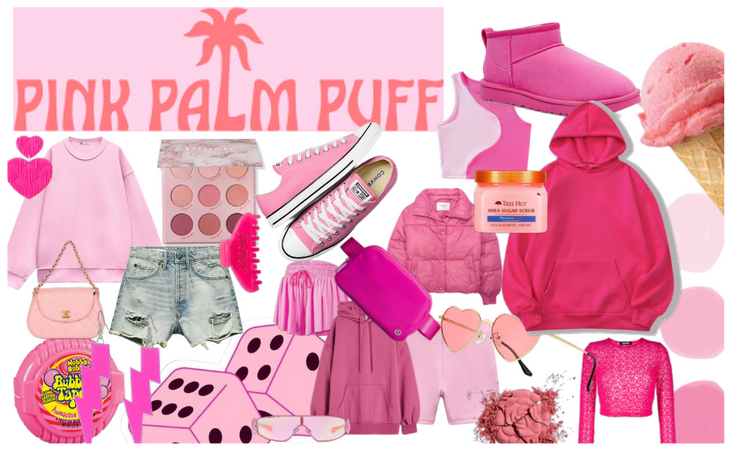 Pink palm puff power