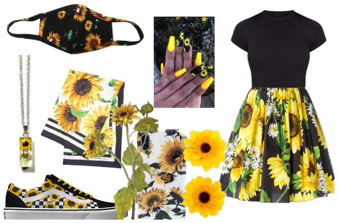 sun flower outfit i hope this gets to 100 likes
