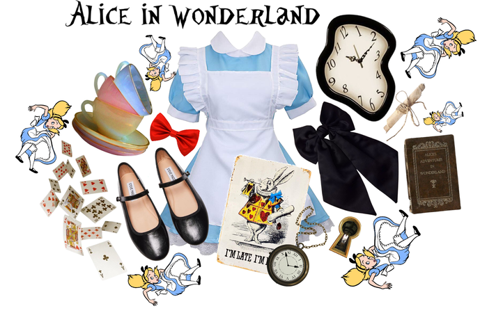 Alice in Wonderland and the White Rabbit 🐇🕰️