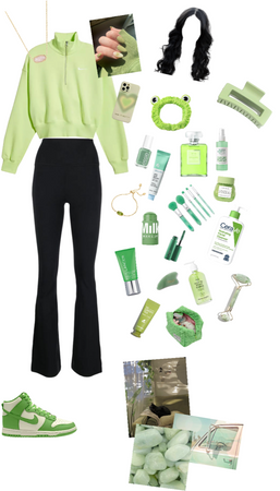 Aesthetic green outfit inspo 💚🍀🌿