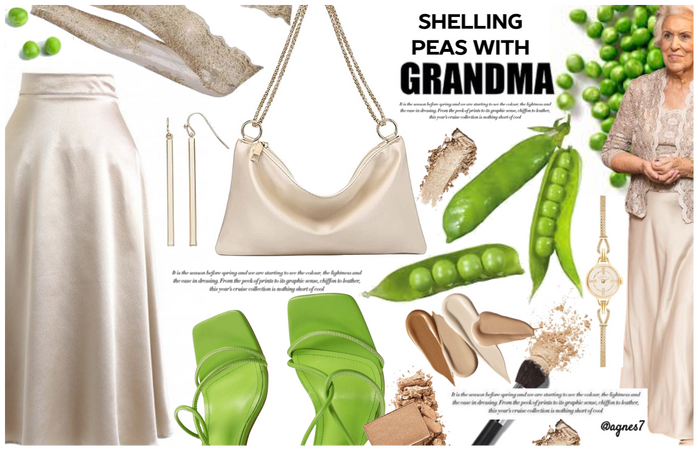 Shelling peas with Grandma