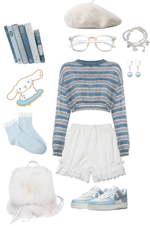 cinnamoroll inspired outfit  / closet 🐾☁