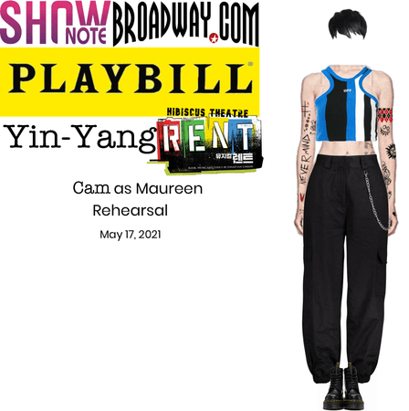 Yin-Yang Cam as Maureen Hibiscus RENT Rehearsal