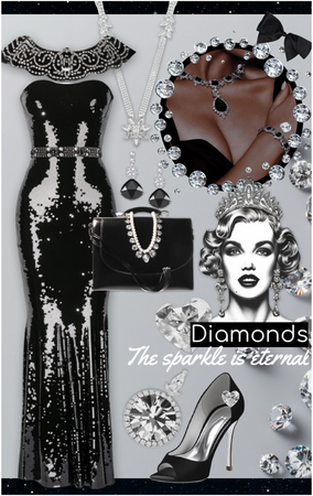 Diamonds 💎 with black 🖤