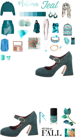 Autumn Teal Outfit