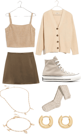 Minimalist neutral outfit