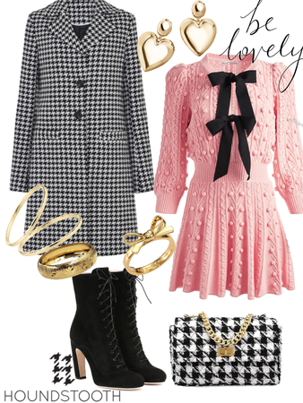 houndstooth and pink