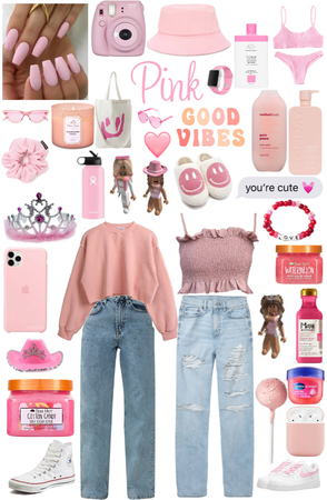 pink:)🌸💗🎀🌷🎟🦩