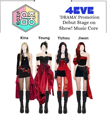 4EVE [볼레보]- 'DRAMA' Debut Stage on Music Core