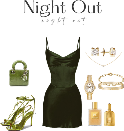 GIRLS NIGHT OUT - GREEN OUTFIT