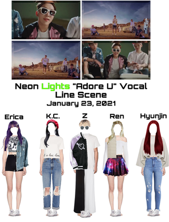 Neon Lights “Adore U” MV Vocal Unit Scene