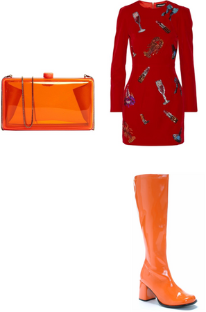 Orange and Red Fall Outfit