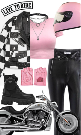pink moto chick