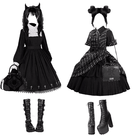 gothic lolitas out for lunch