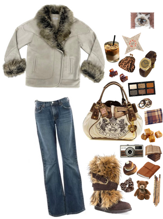 casual brown downtown style outfit