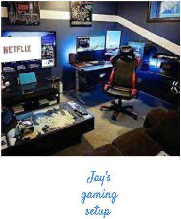 Jay’s gaming setup room