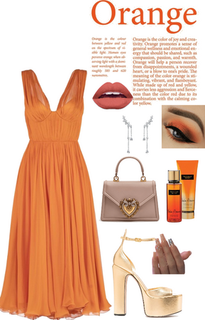 outfit Orange dress