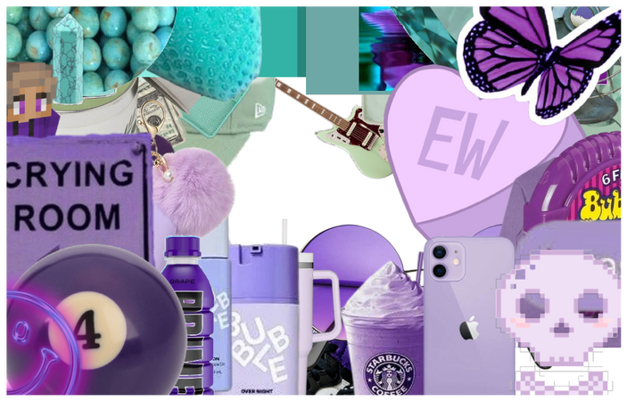 Turquoise & Purple 💚💜|| 1-29-24|| Yeah.. Emo💀💔