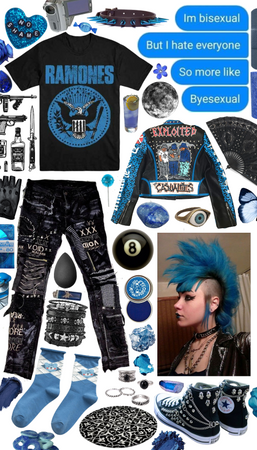 blue goes punk