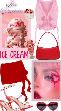 strawberry ice cream 🍦🍓