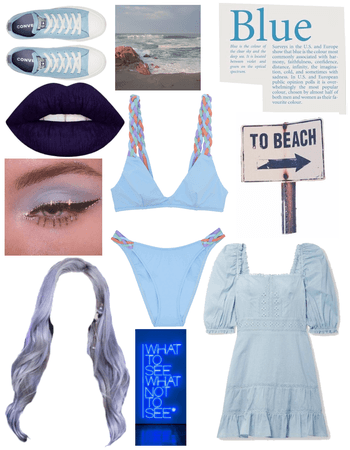 Blue Bikini Babe