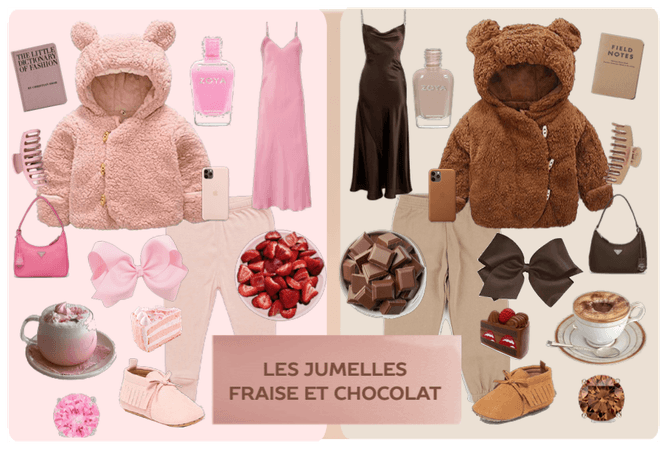 outfit 46  |  🍫  |  strawberry & chocolate twins