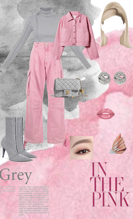 pink and grey