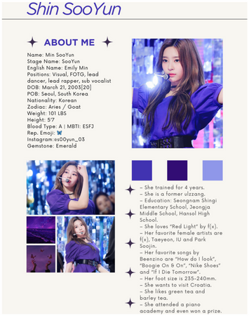 SAPPHIRE(사파이어) SooYun Profile 2024