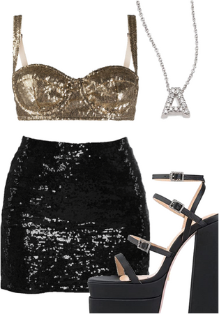 SEQUINS CLUB OUTFIT