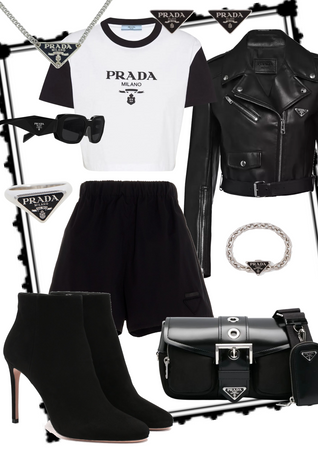 Black and white Prada