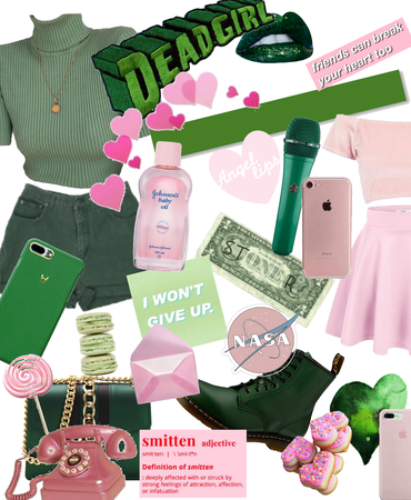 pink and green chic