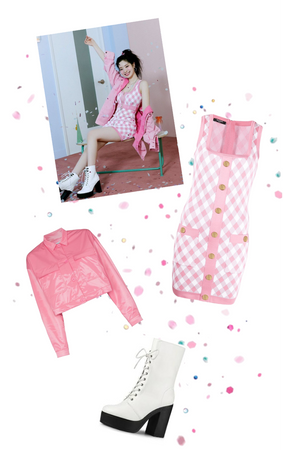 pink formula of love outfit inspired by dahyun