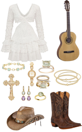 Taylor Swift Debut Country Outfit
