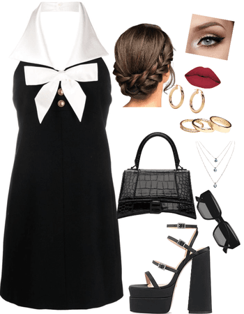 halter dress outfit