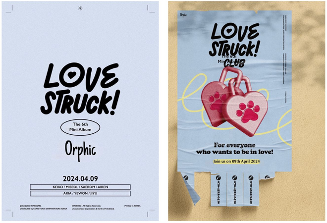 ORPHIC (오르픽) ‘Love Struck!’ Comeback Posters